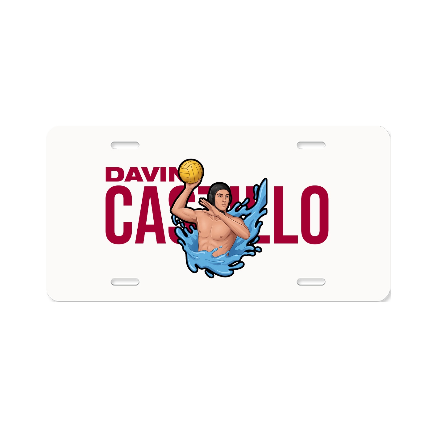 License Plate — Player Name in Classic