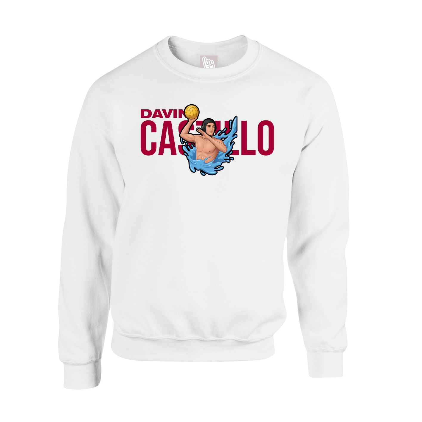 Fleece Crew — Player Name in White