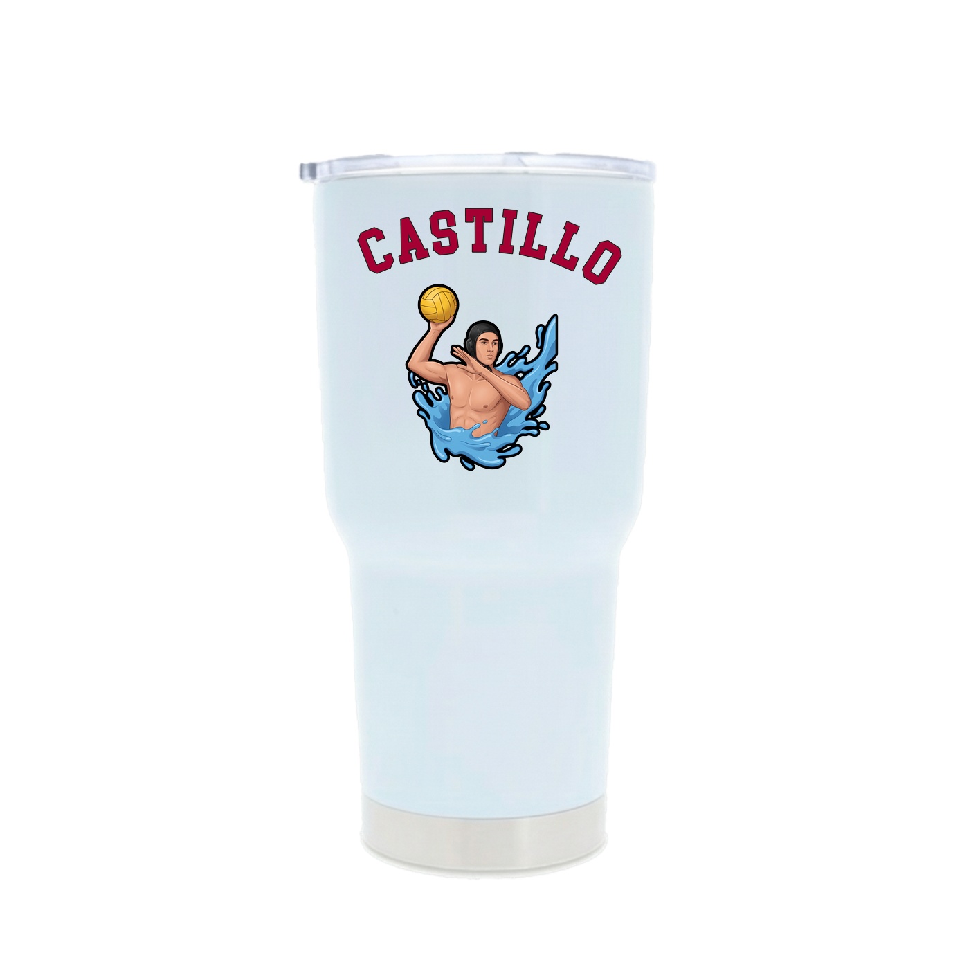 30oz Stainless Steel Tumbler — Shirsey Arch in White