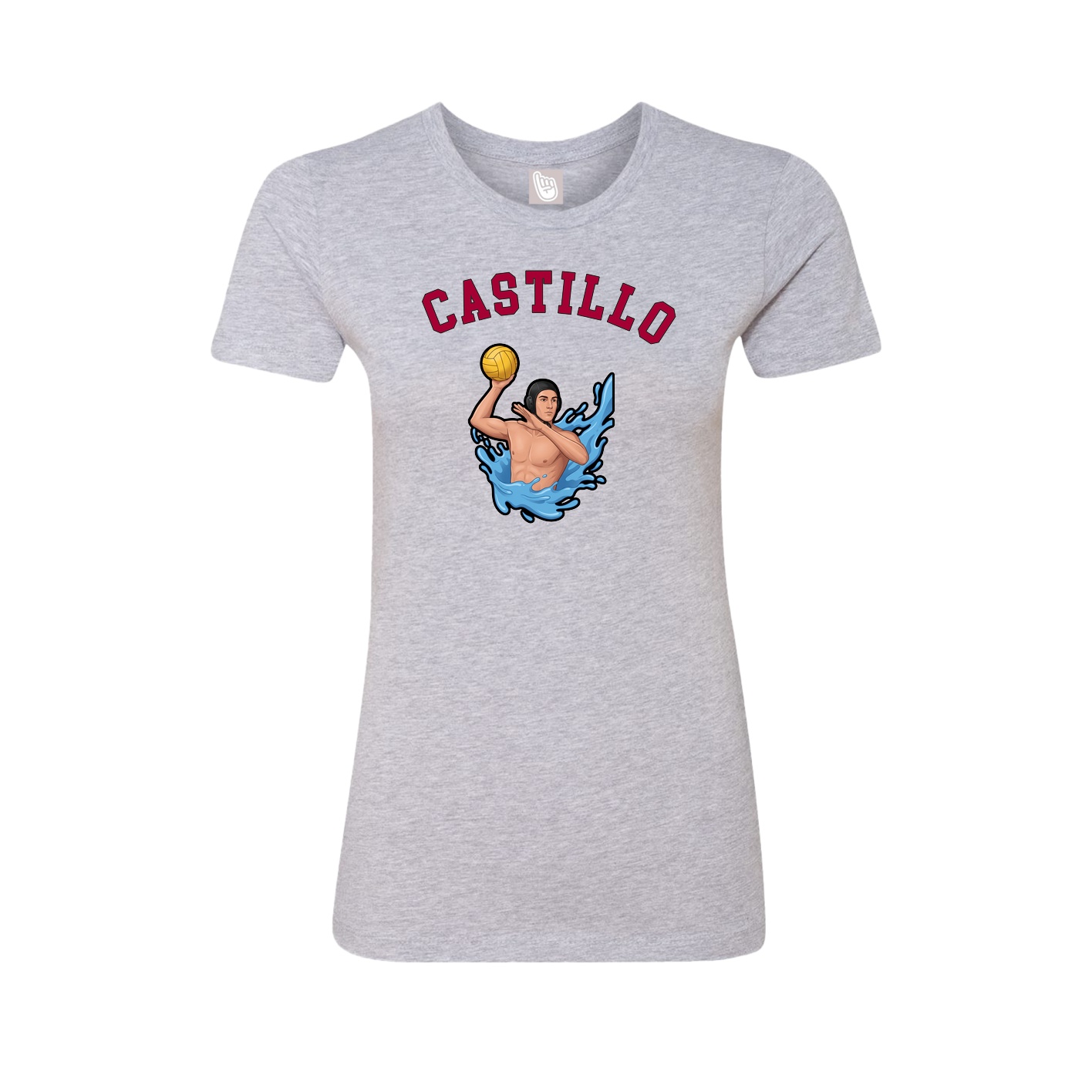 Fitted Women's Tee — Shirsey Arch in Grey