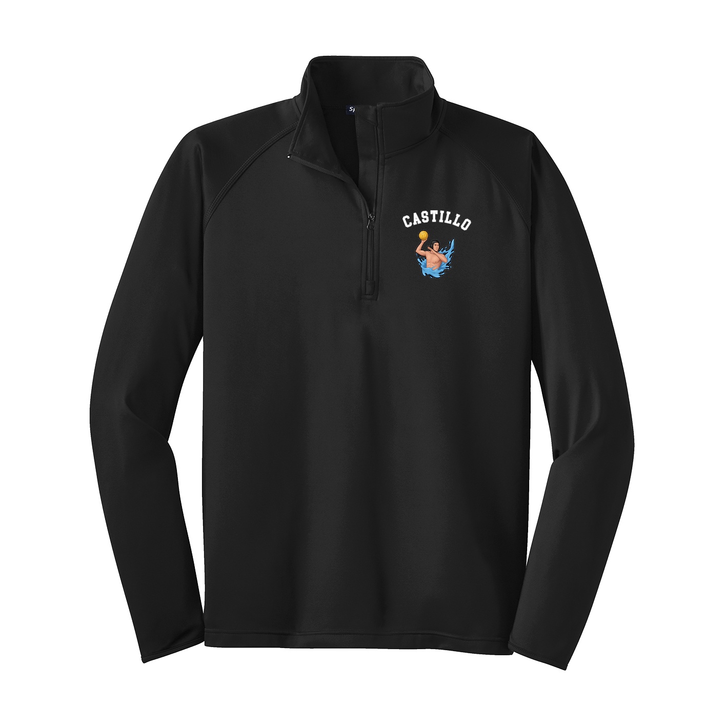 Q-Zip Pullover — Shirsey Arch in Black