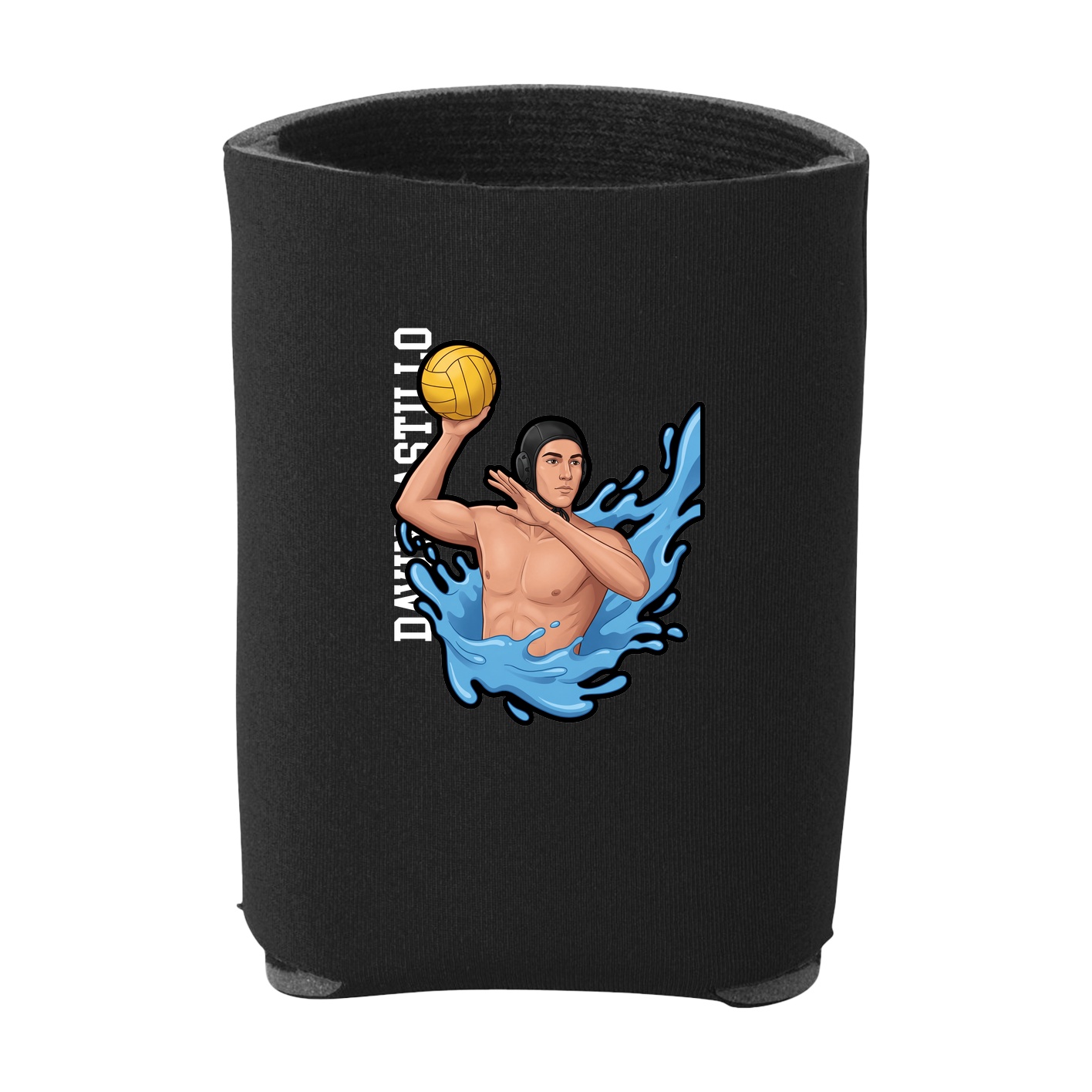 Can Holder — Name Vertical in Black