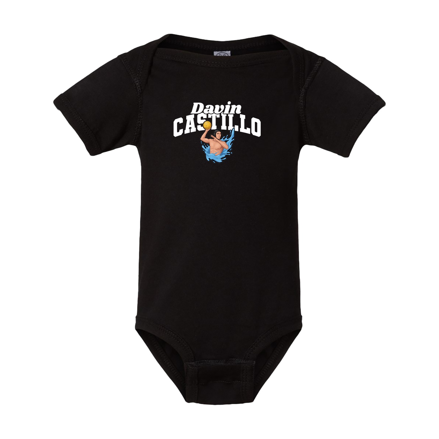 Baby Onesie — Signature Arch in Black