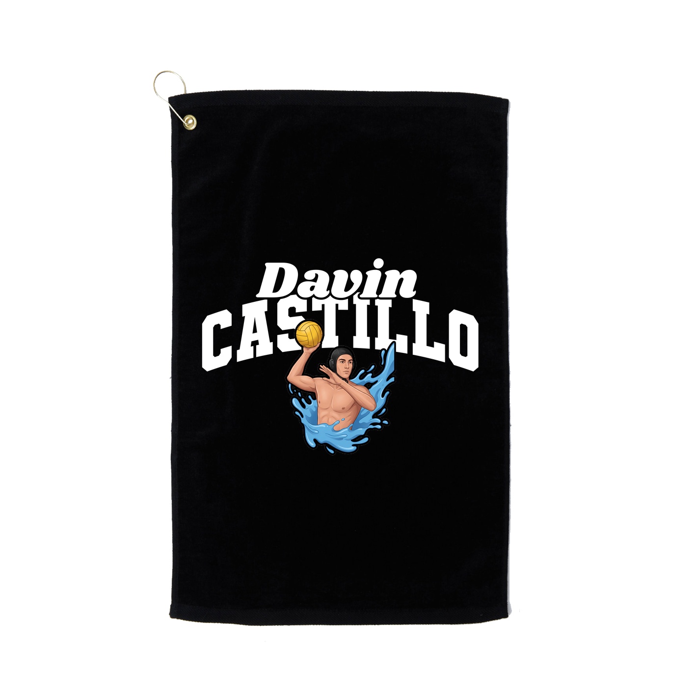 Golf Towel — Signature Arch in Black