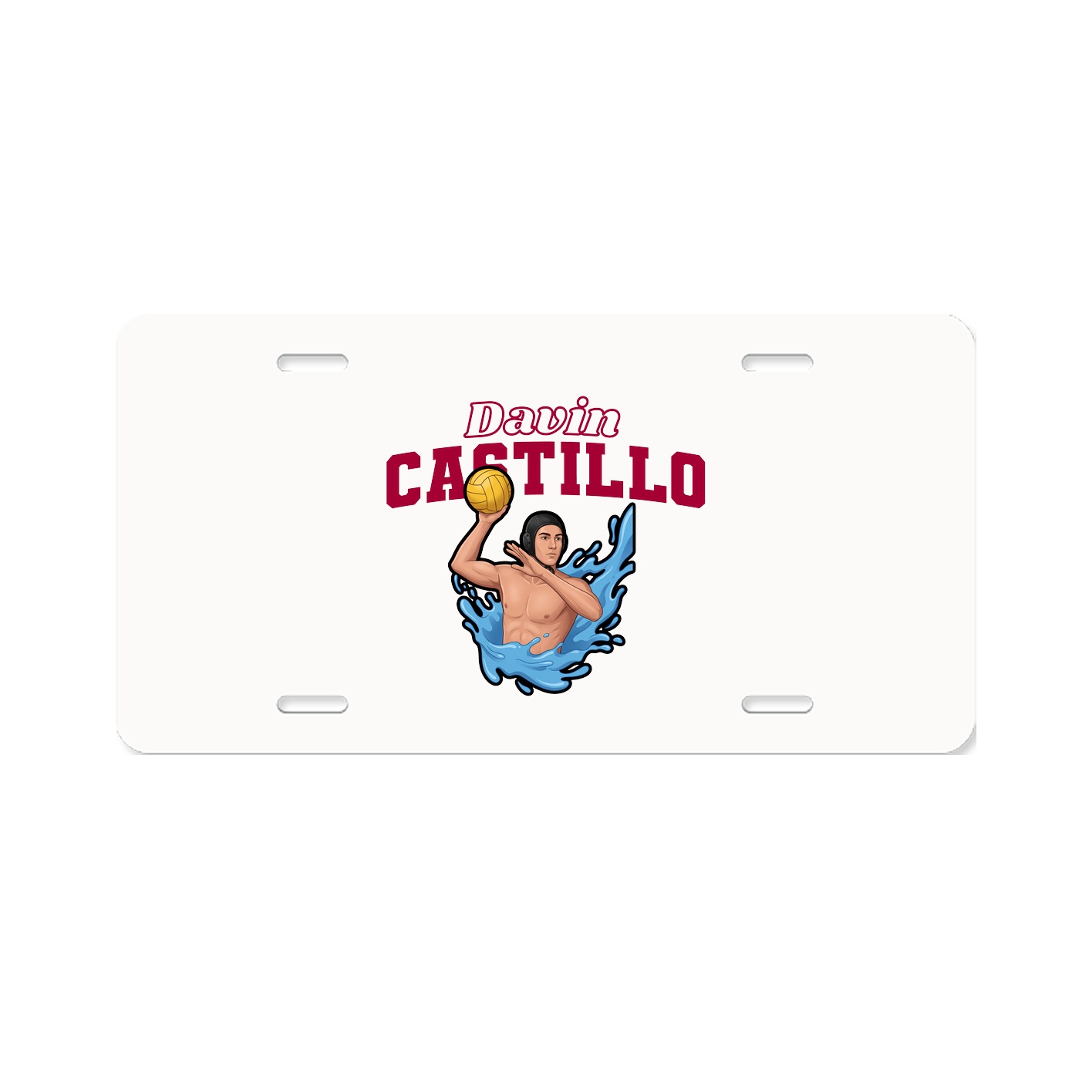 License Plate — Name Arch in Classic