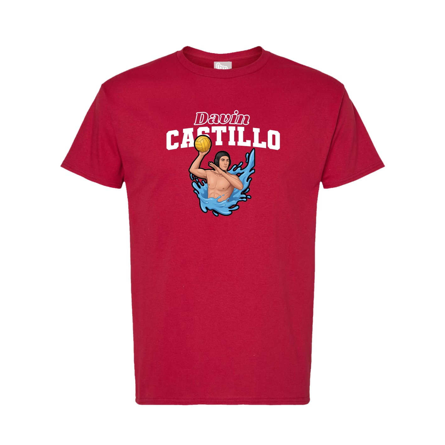 Tee — Name Arch in Crimson