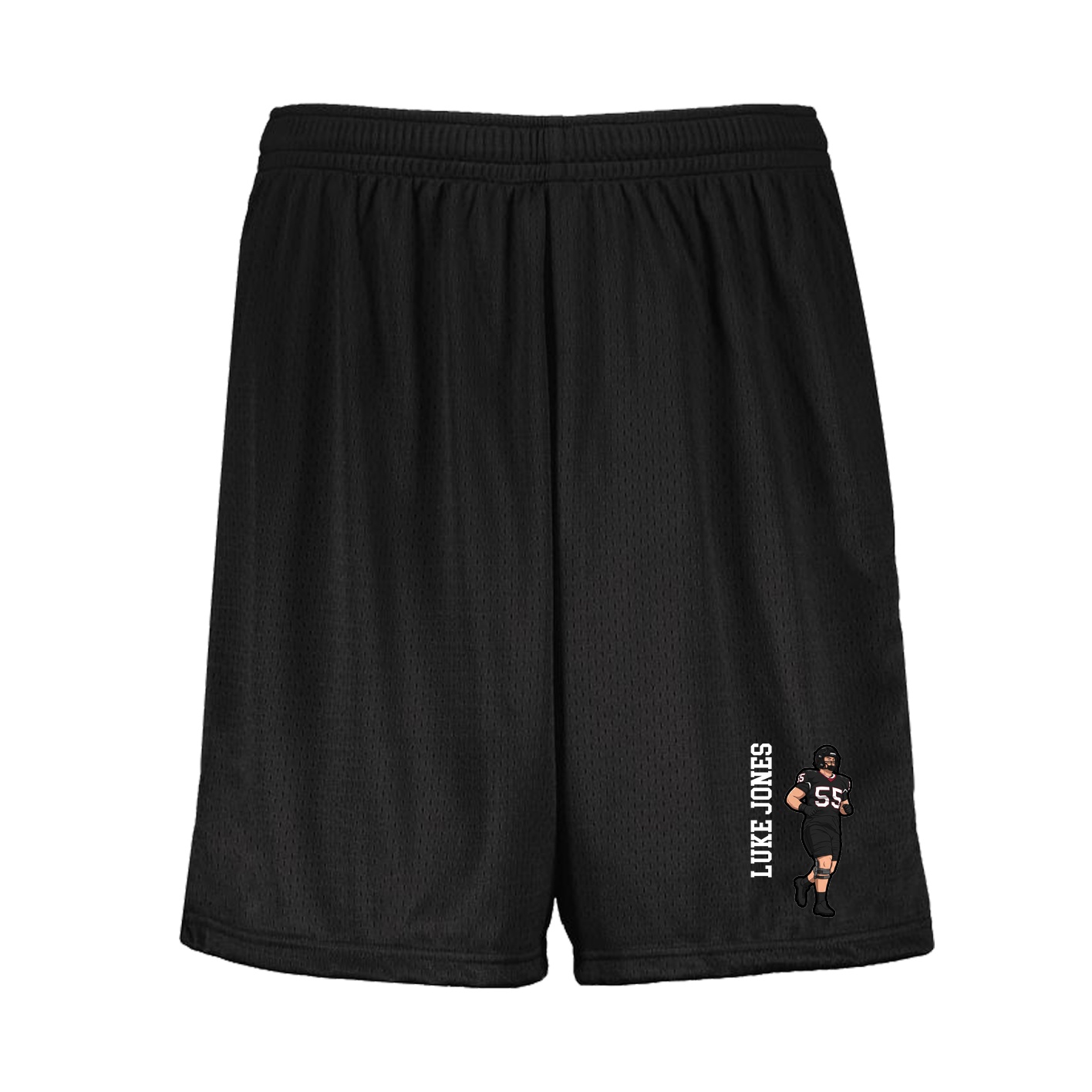 Shorts — Name Vertical in Black