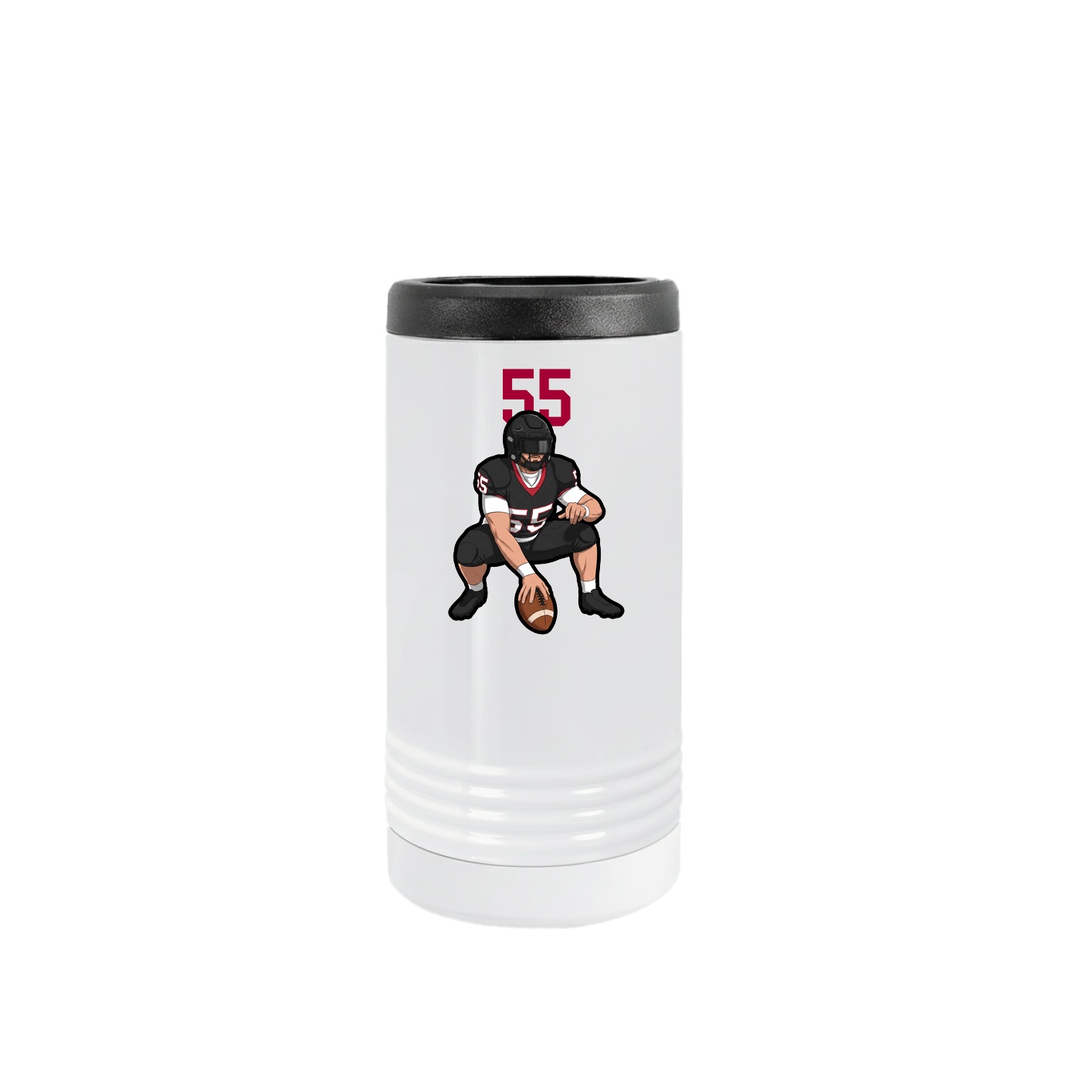 Slim Beverage Holder — Number Top in White
