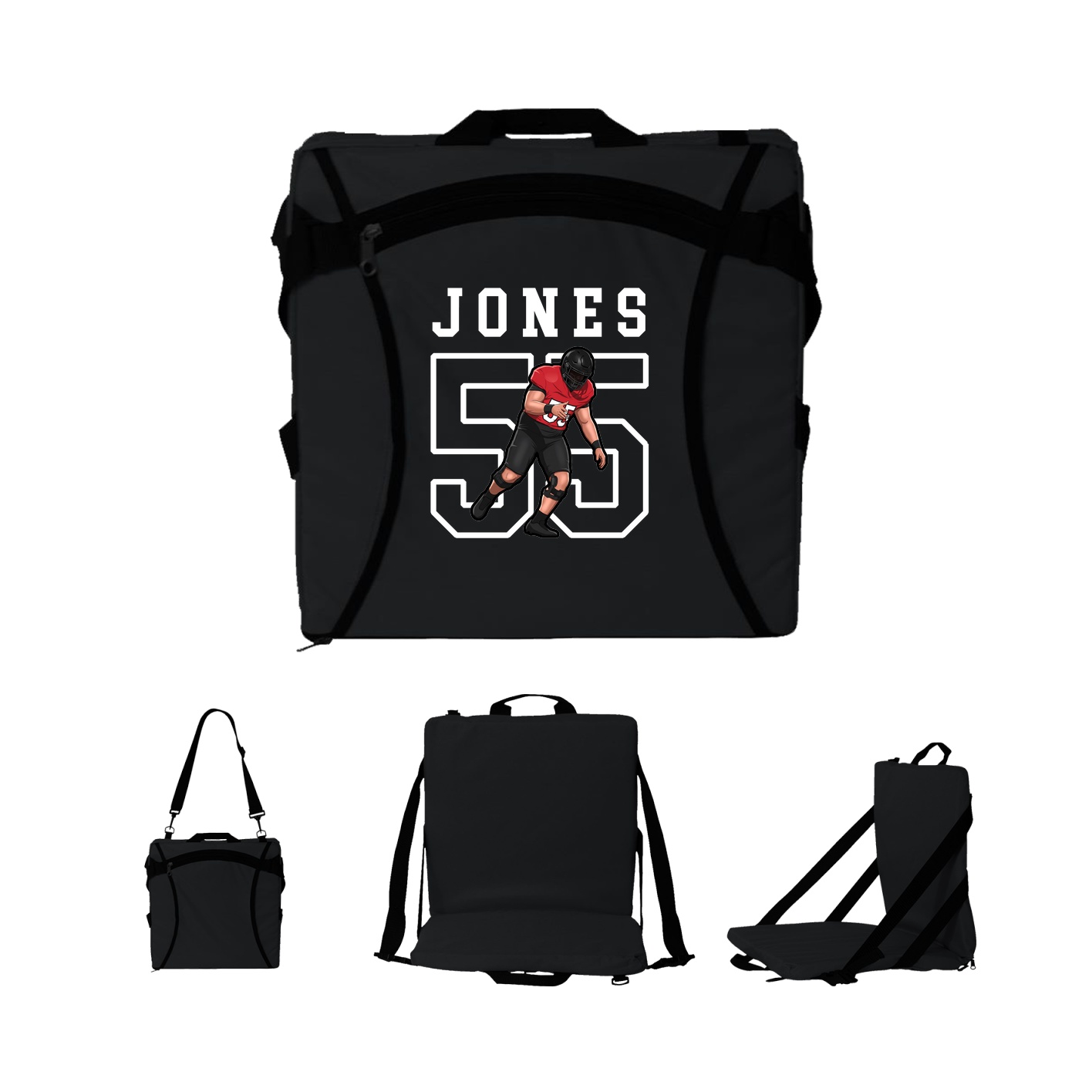 Folding Stadium Seat — Shirsey in Black