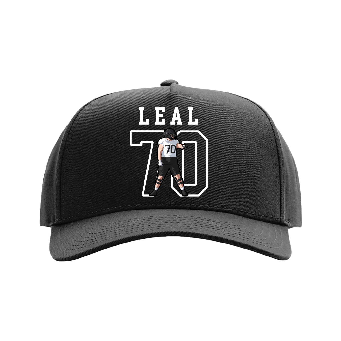 Full Fabric Five-Panel Champ Cap — Shirsey in Black