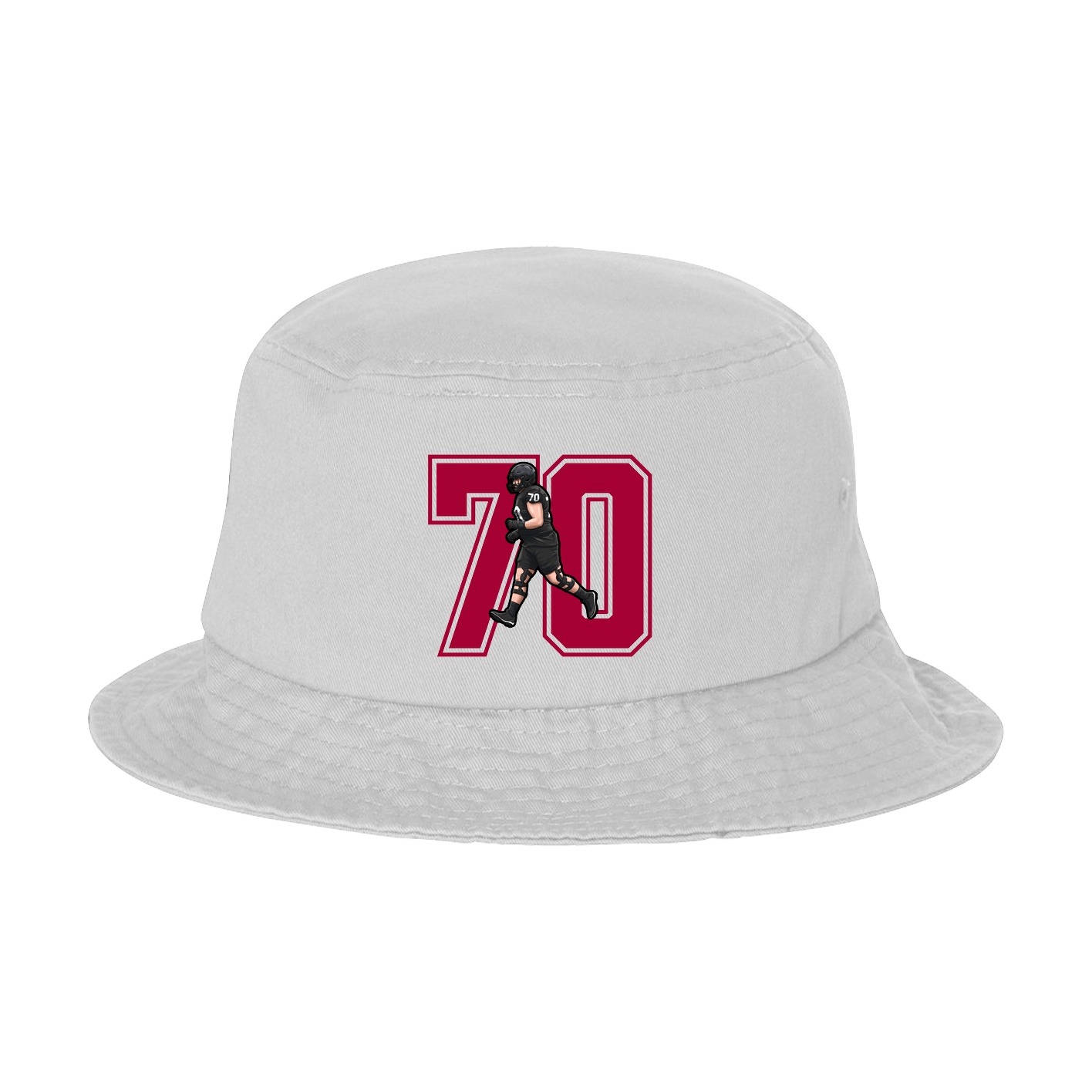 Bucket Cap — Number in White