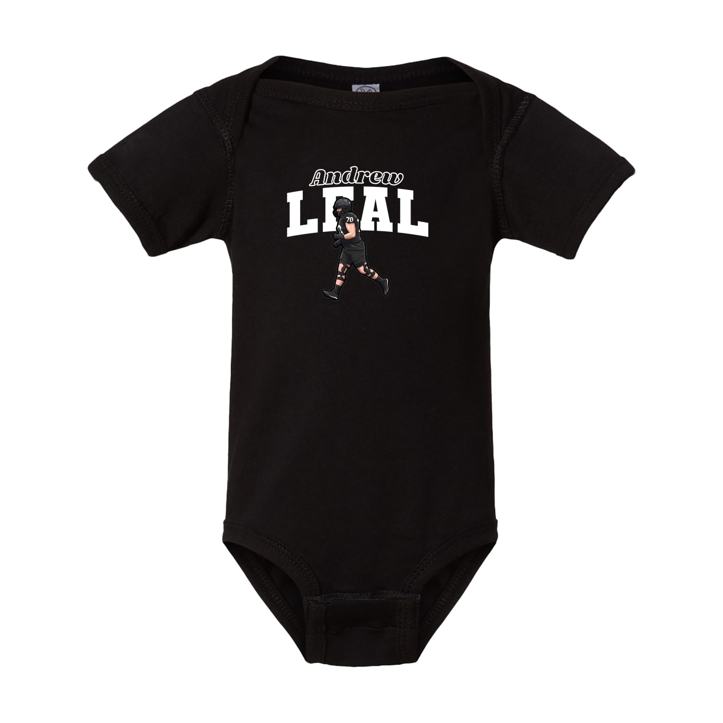 Baby Onesie — Name Arch in Black