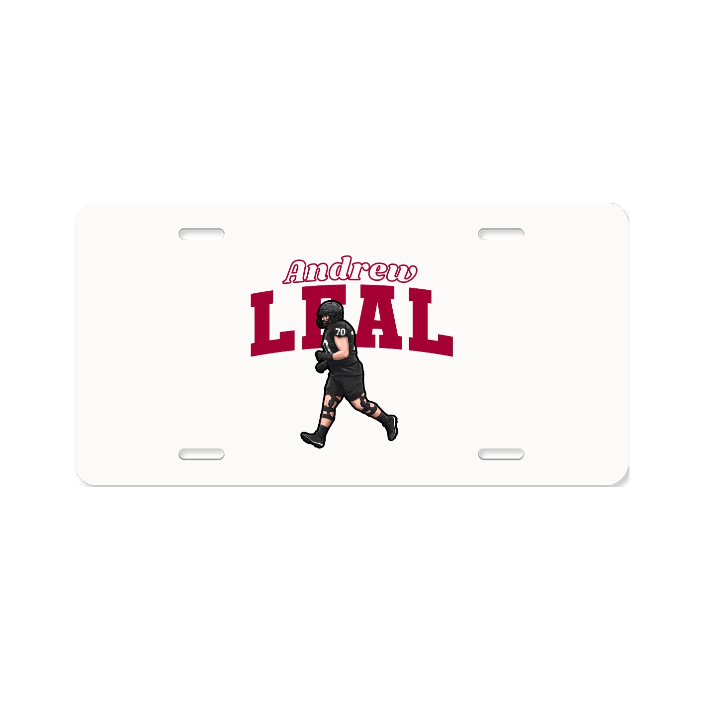 License Plate — Name Arch in Classic