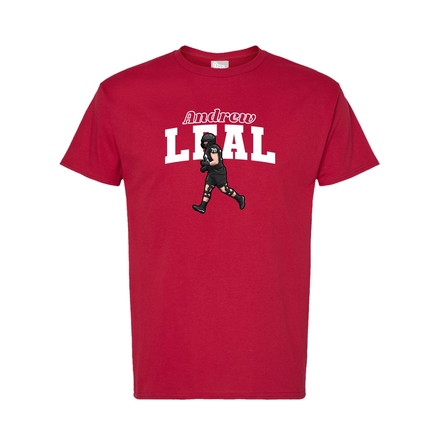 Tee — Name Arch in Crimson