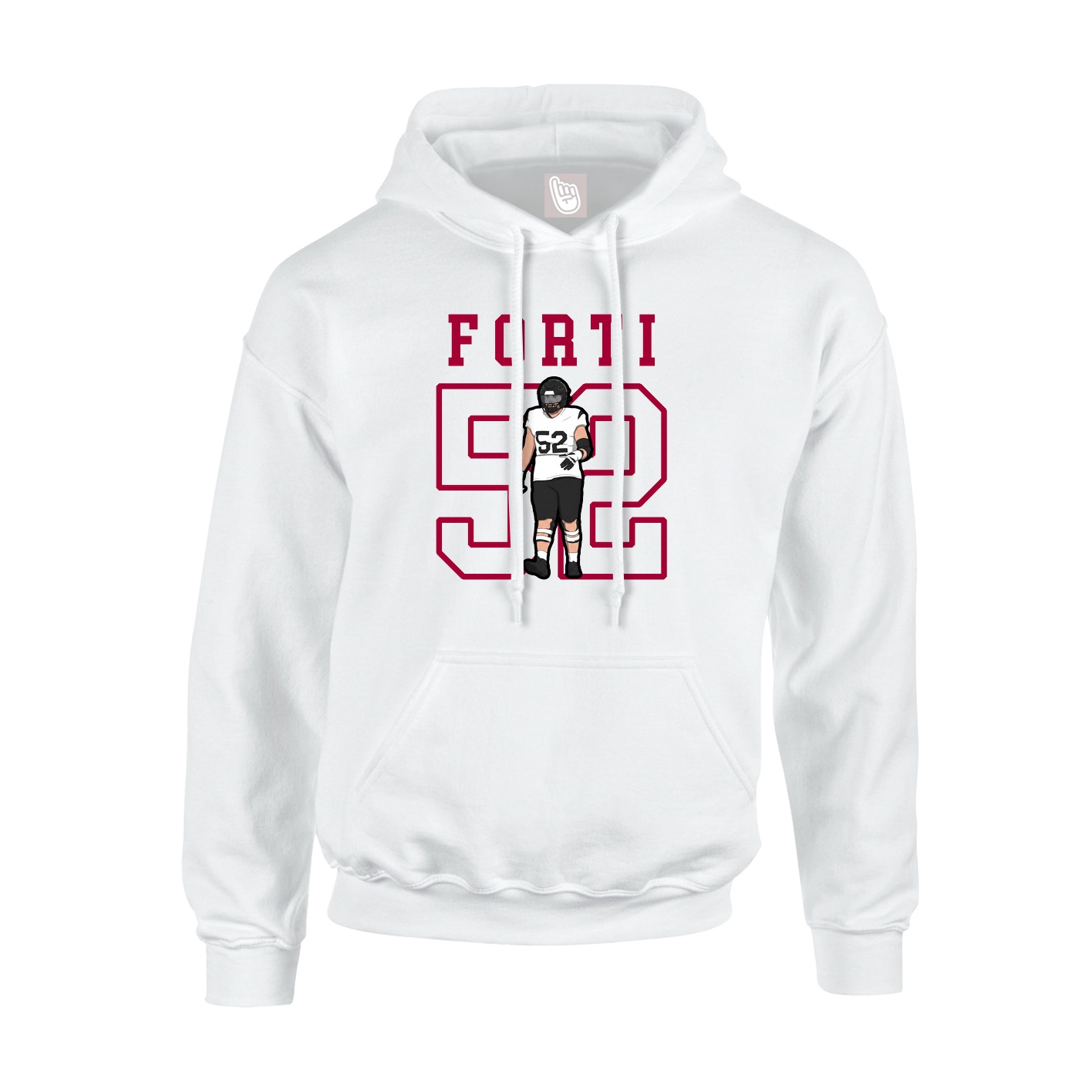 Hoodie — Shirsey in White