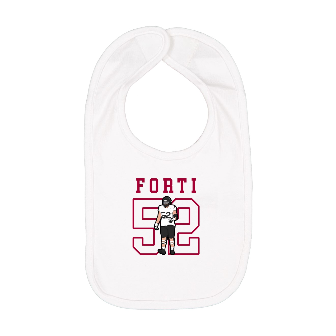 Infant Bib — Shirsey in White