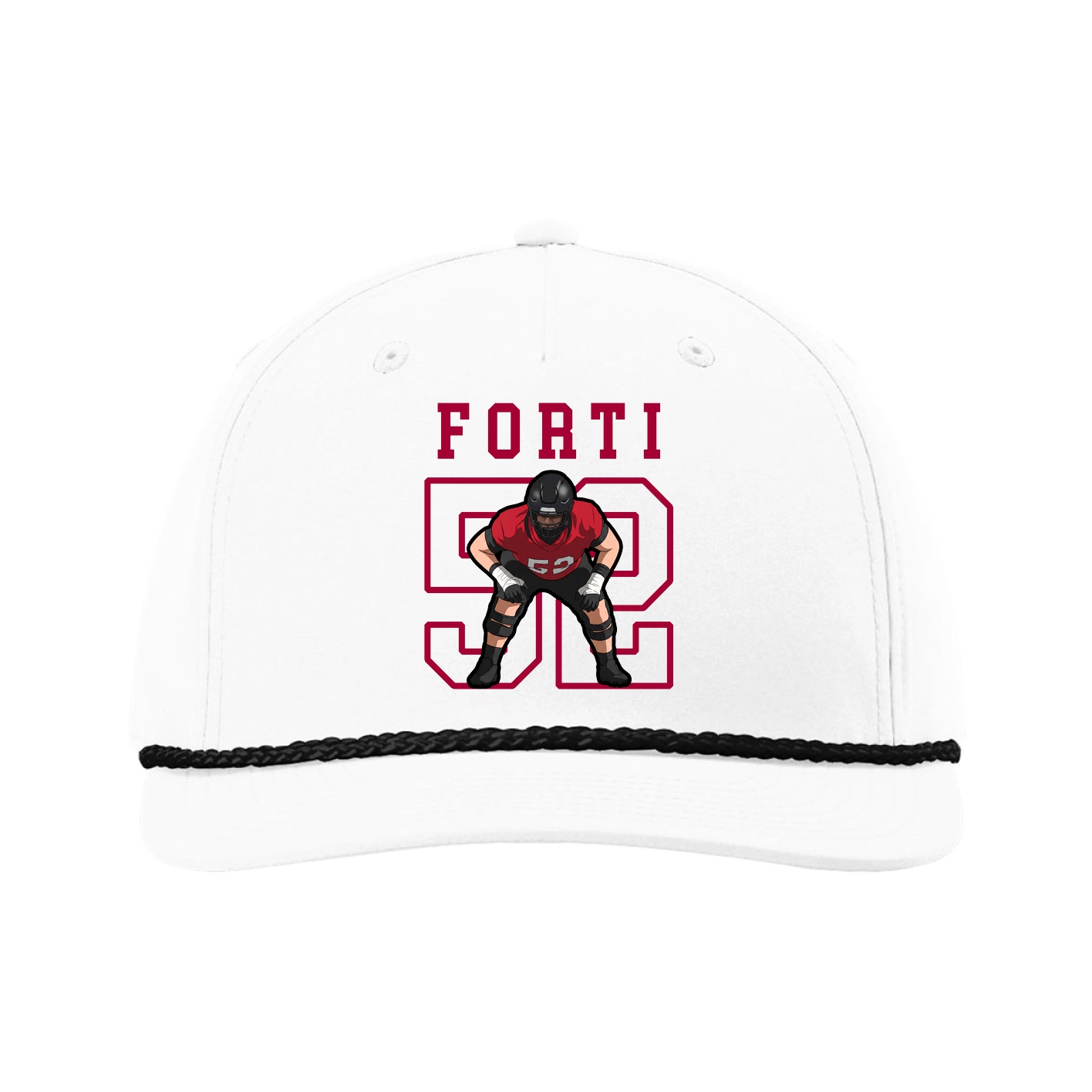 Five-Panel Classic Rope Cap — Shirsey in White