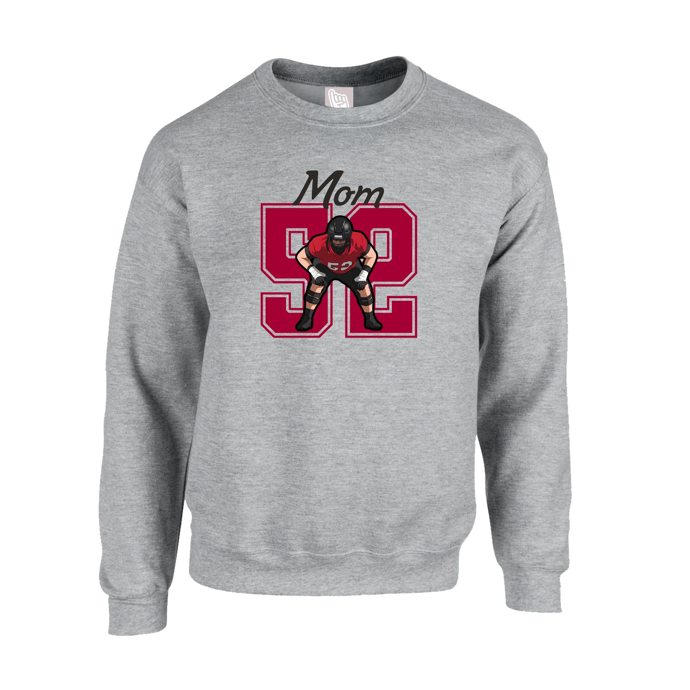 Fleece Crew — Mothers Day Shirsey in Grey