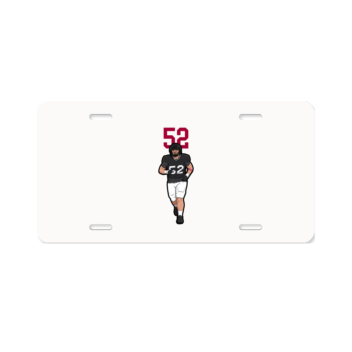 License Plate — Number Top in Classic