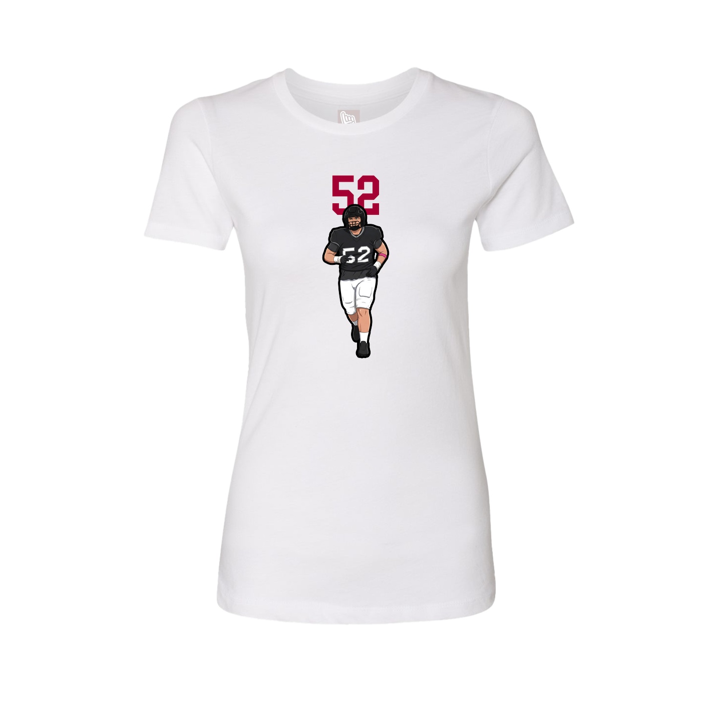 Womens Tee — Number Top in White