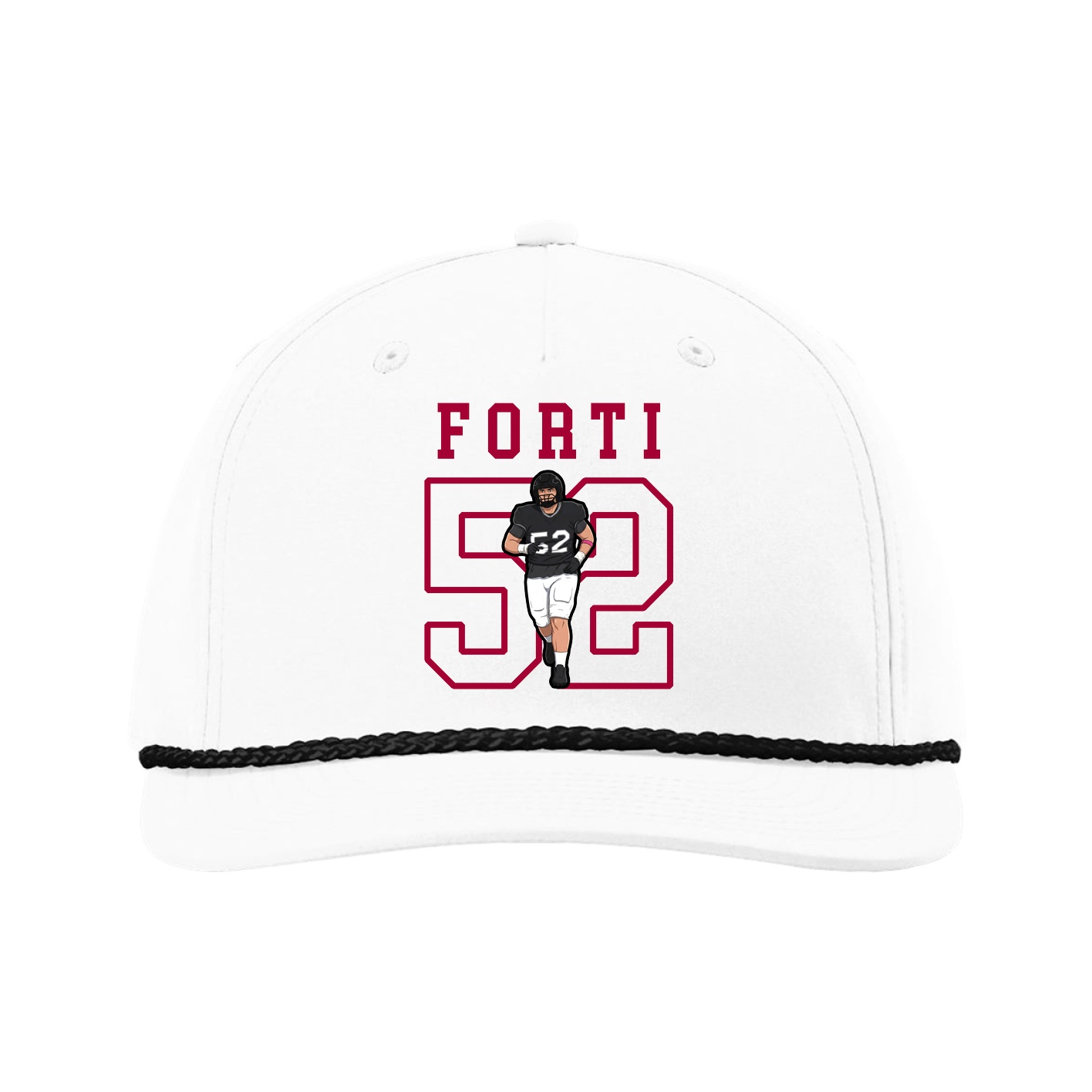 Five-Panel Classic Rope Cap — Shirsey in White