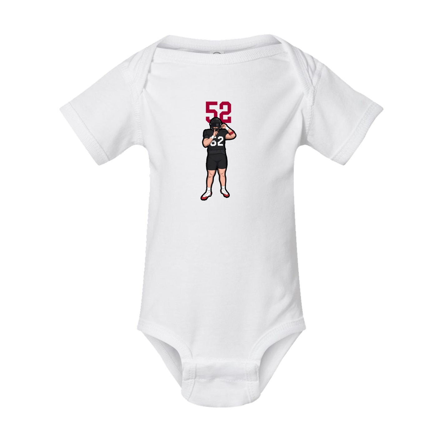 Baby Onesie — Number Top in White