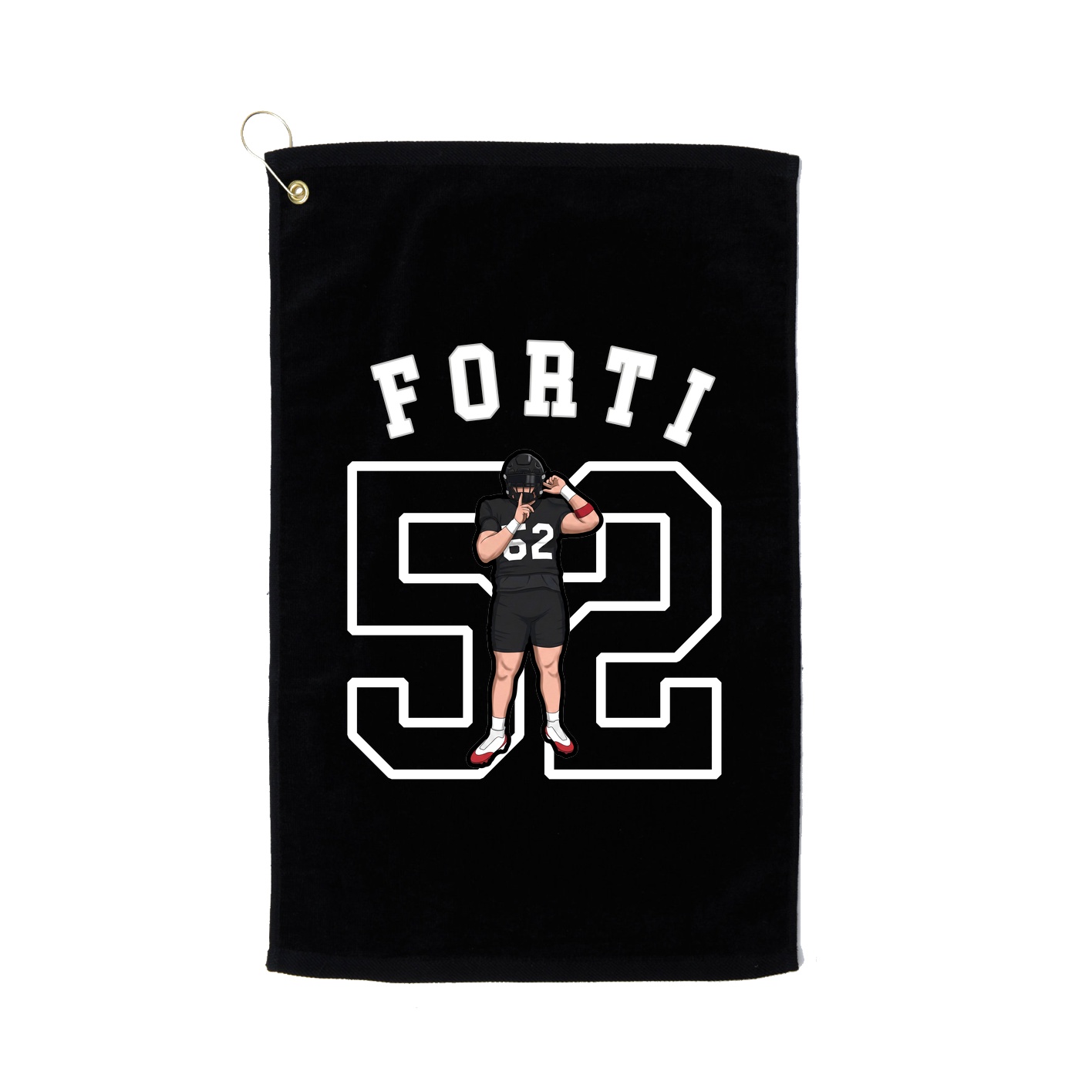 Golf Towel — Shirsey Arch in Black