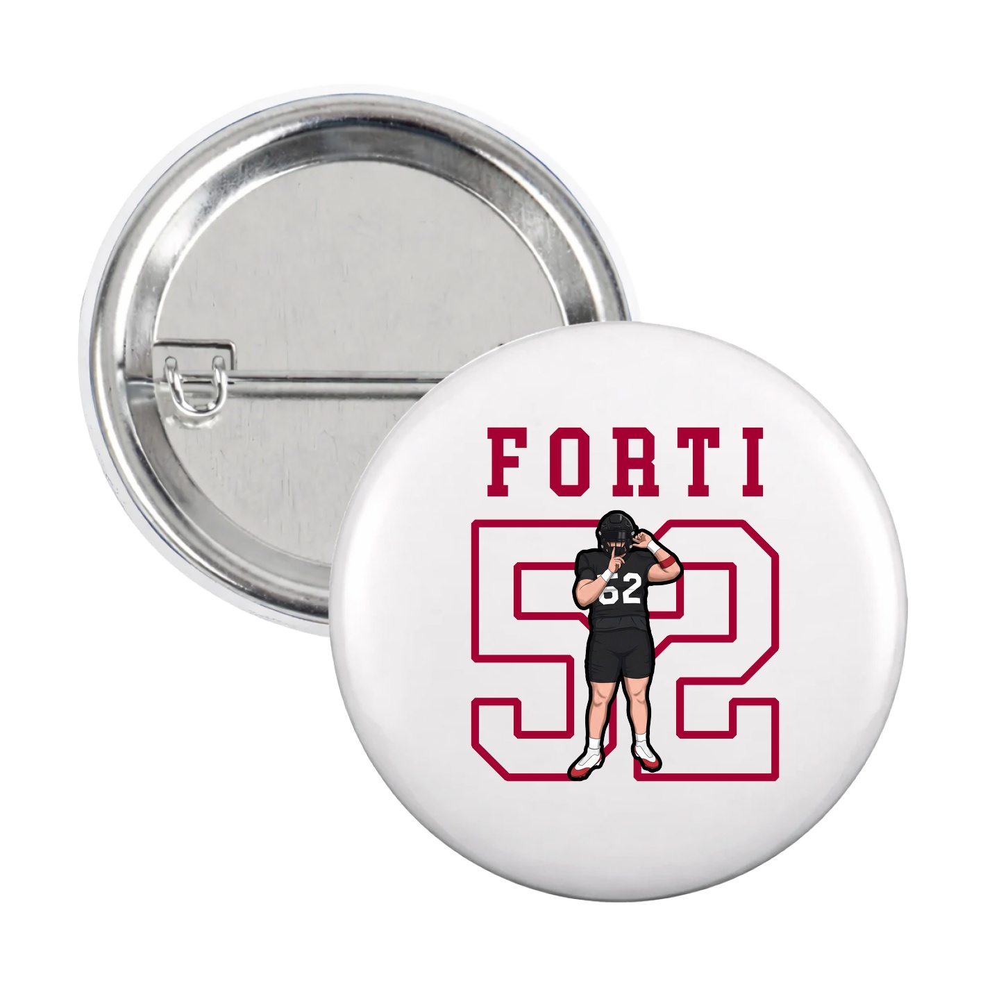Game Day Button — Shirsey in White