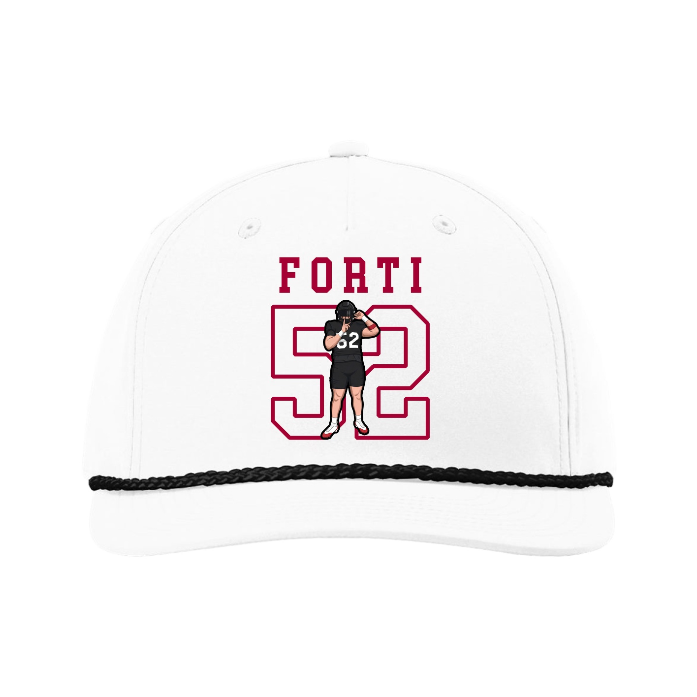 Five-Panel Classic Rope Cap — Shirsey in White