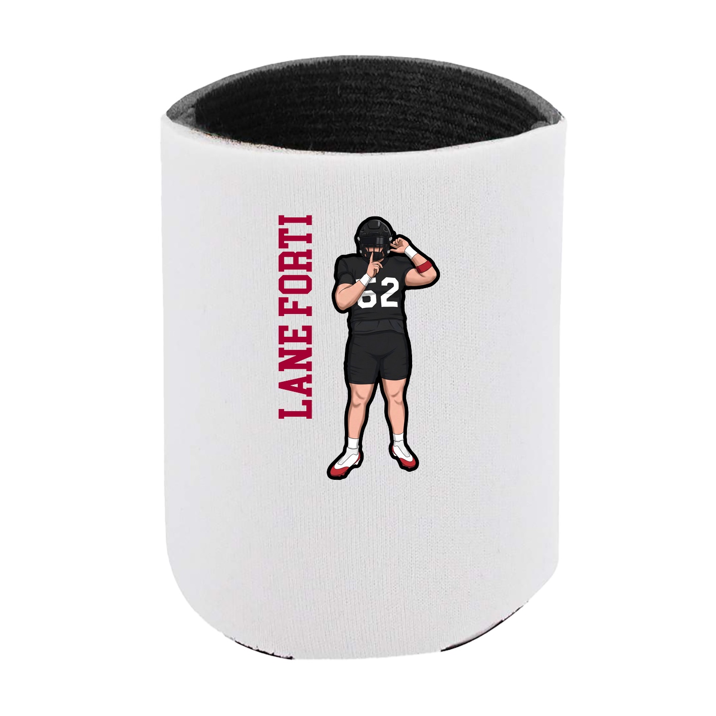 Can Holder — Name Vertical in White