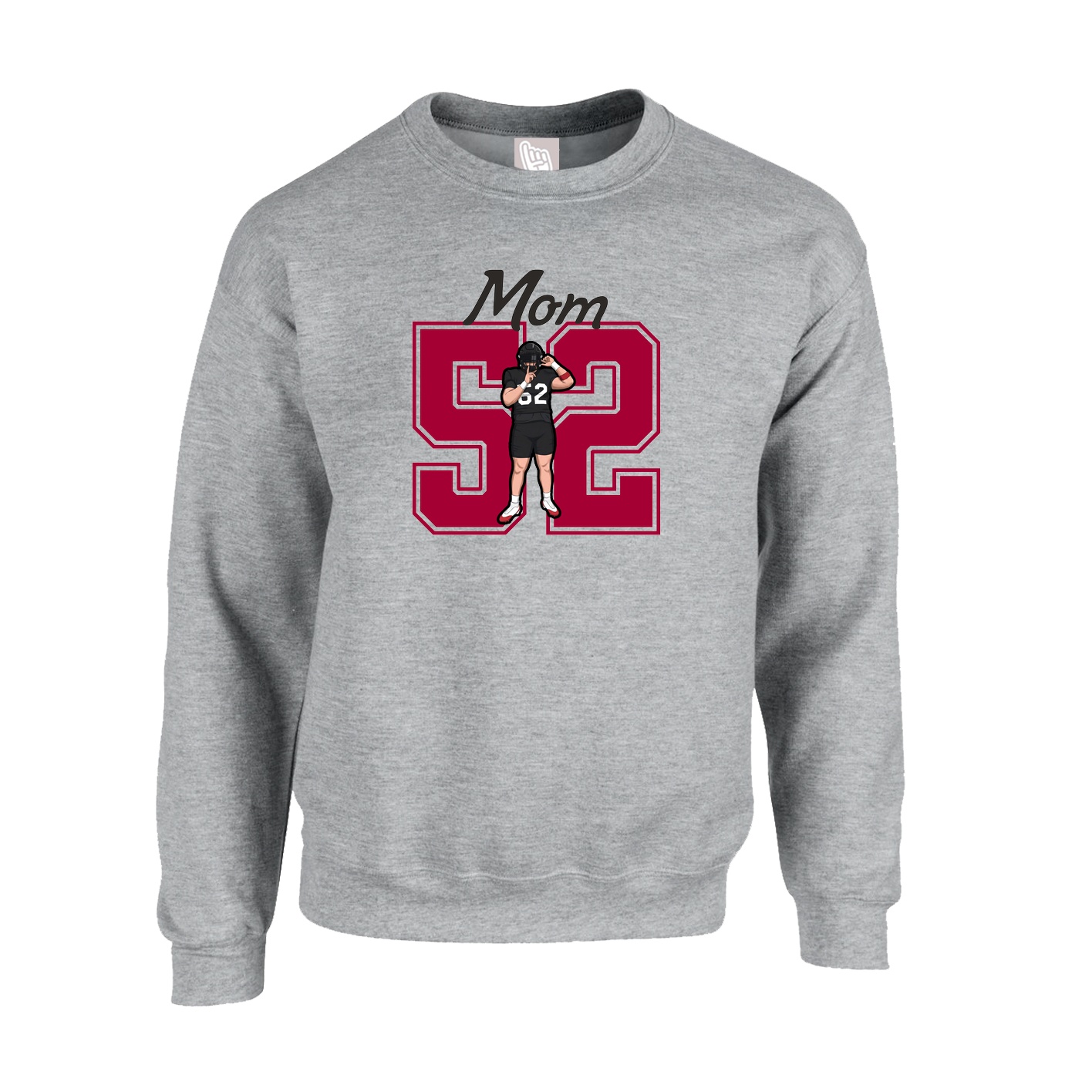 Fleece Crew — Mothers Day Shirsey in Grey