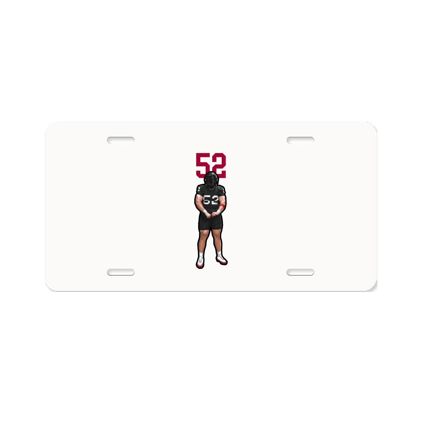 License Plate — Number Top in Classic