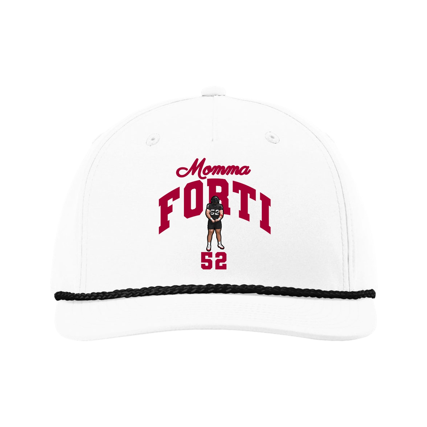 Five-Panel Classic Rope Cap — Mothers Day Arch in White