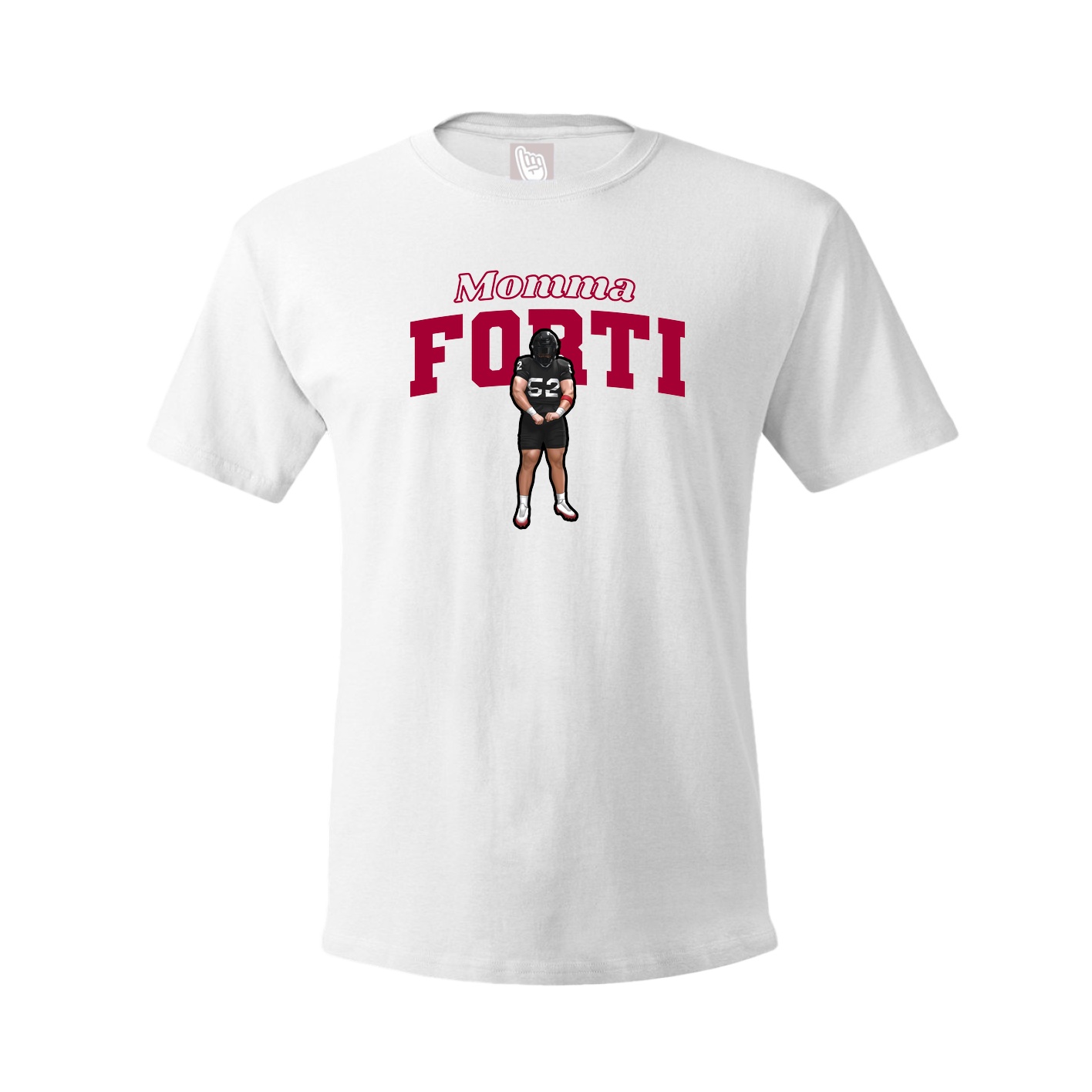 Youth Tee — Mothers Day Block in White
