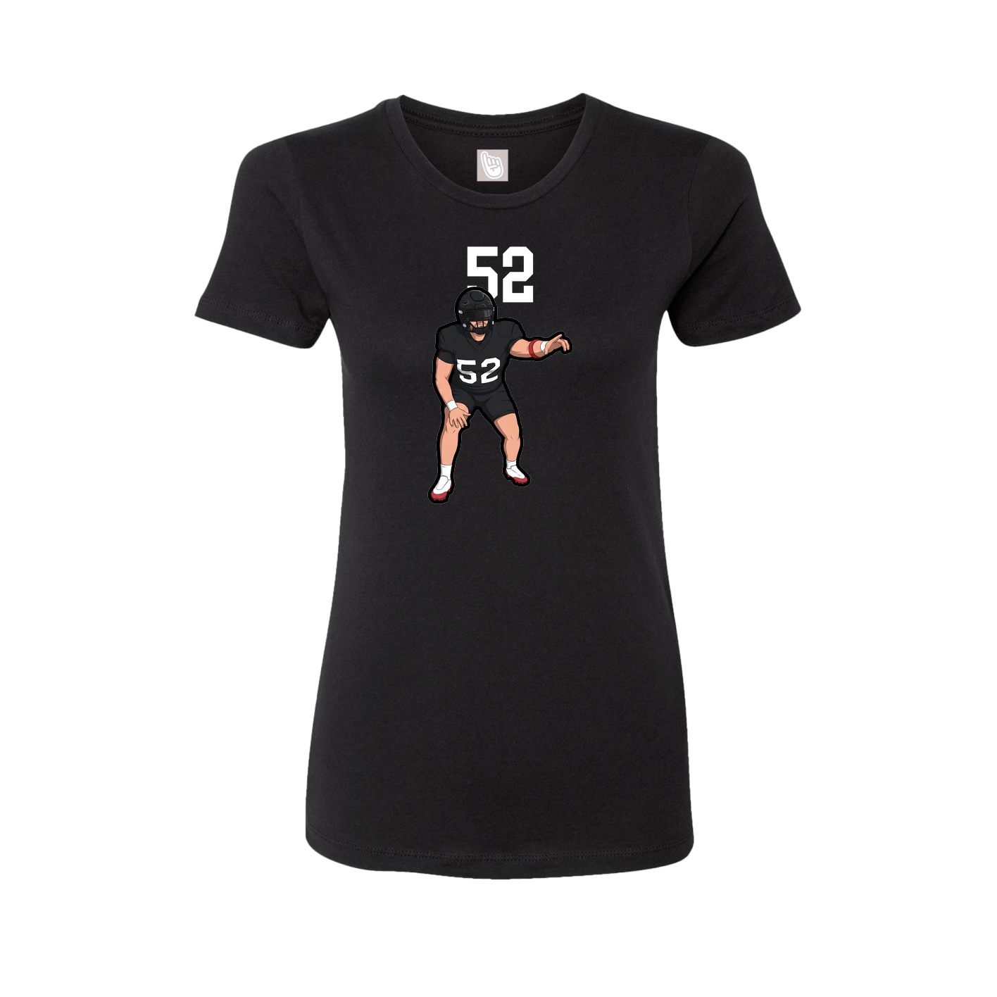 Womens Tee — Number Top in Black