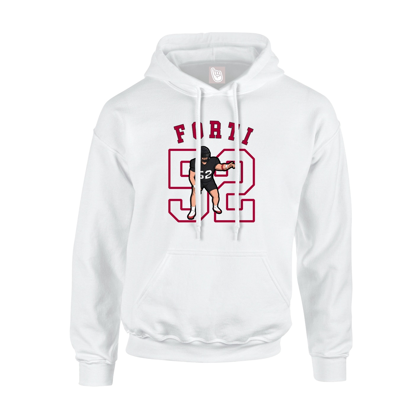 Hoodie — Shirsey Arch in White