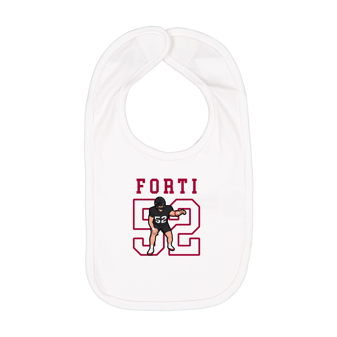 Infant Bib — Shirsey in White
