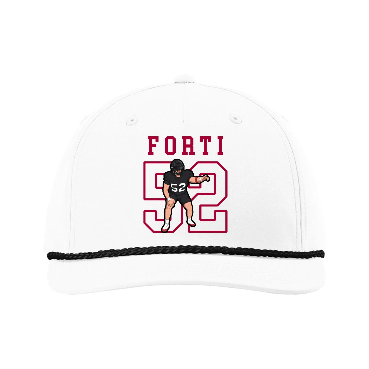 Five-Panel Classic Rope Cap — Shirsey in White