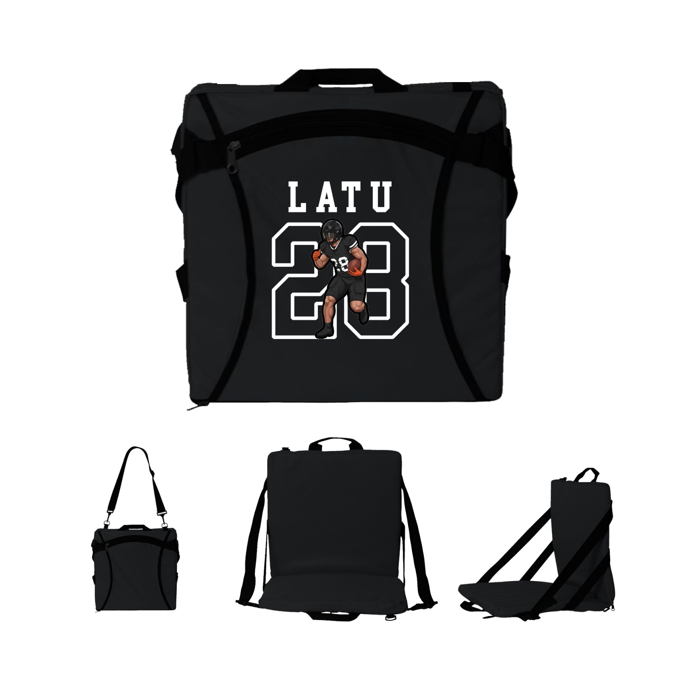 Folding Stadium Seat — Shirsey in Black