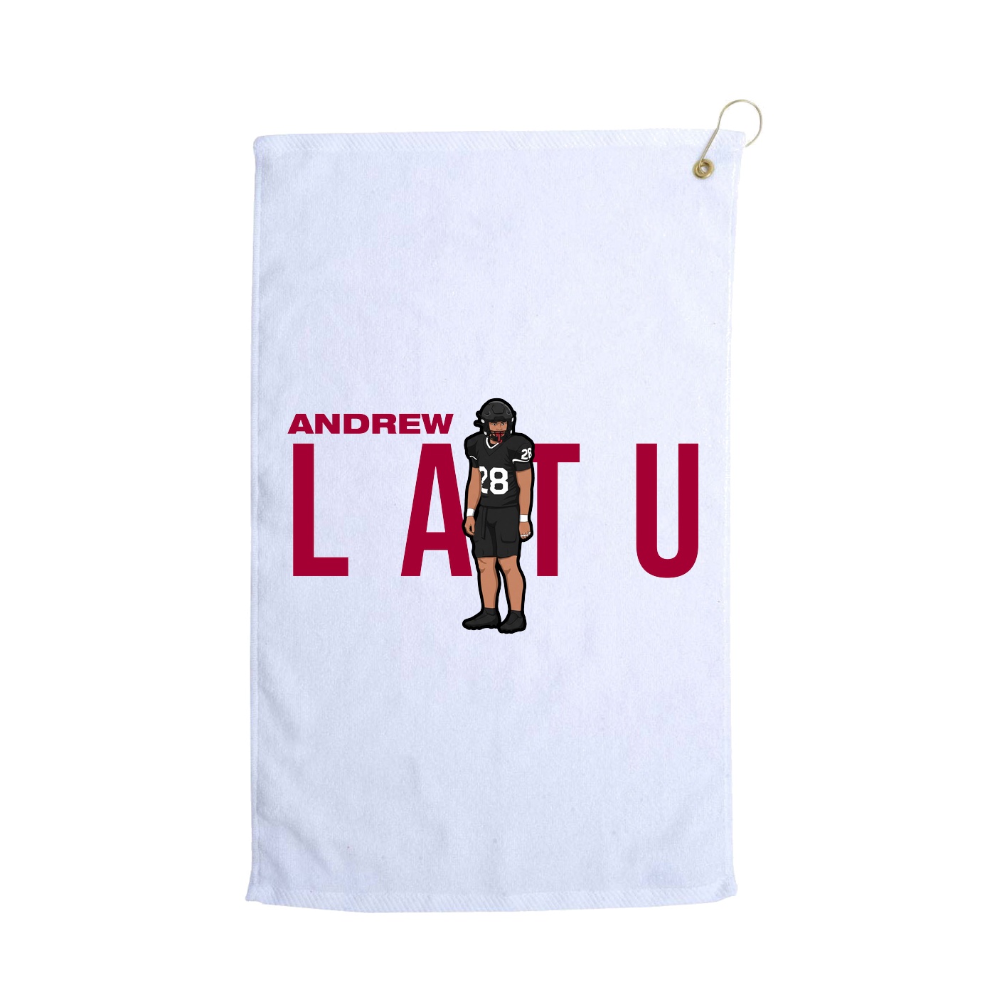 Golf Towel — Player Name in White