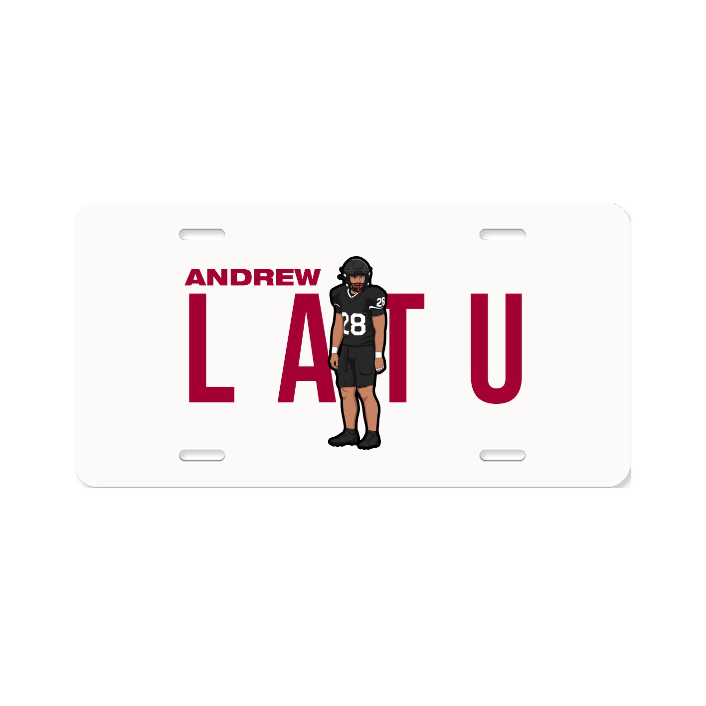 License Plate — Player Name in Classic