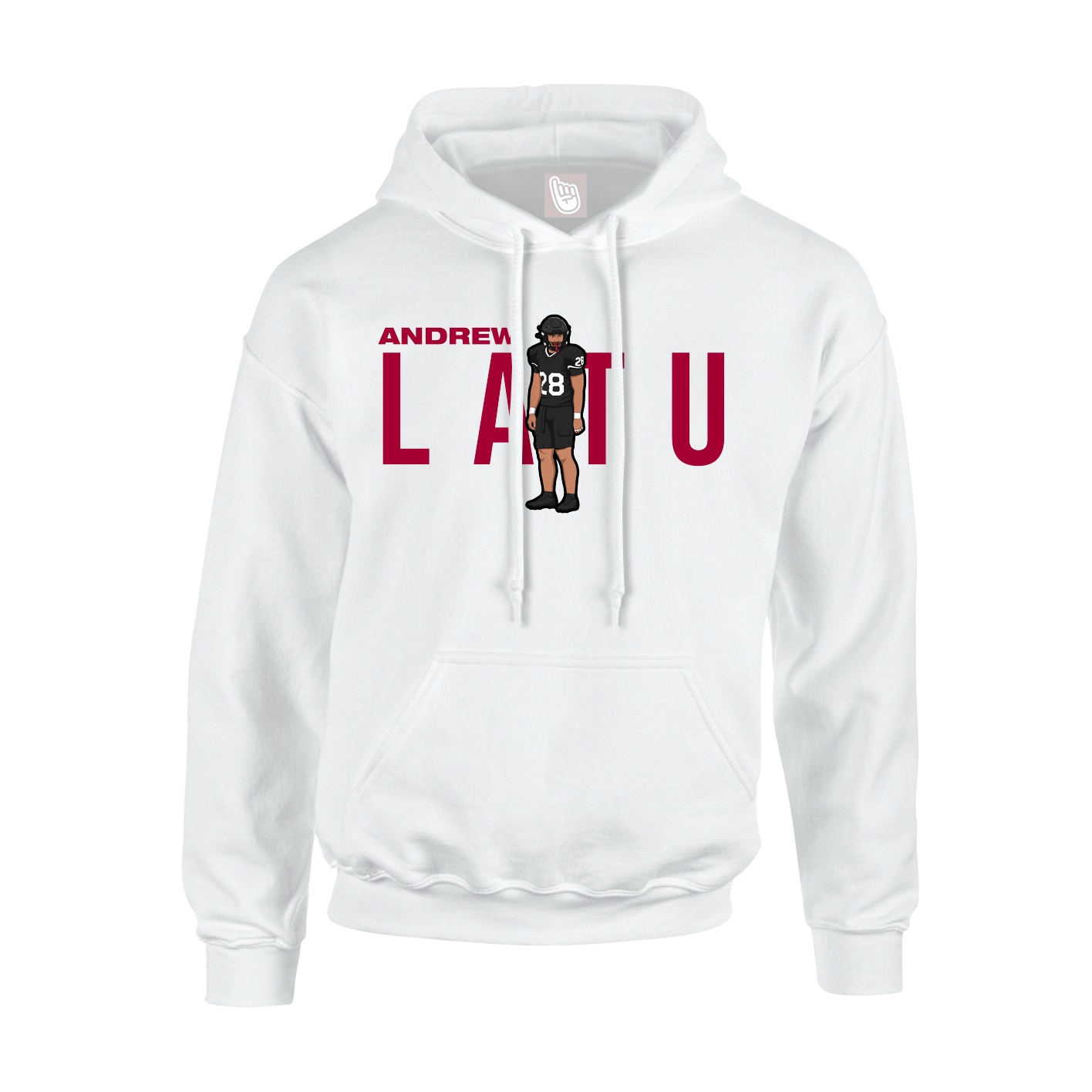 Hoodie — Player Name in White