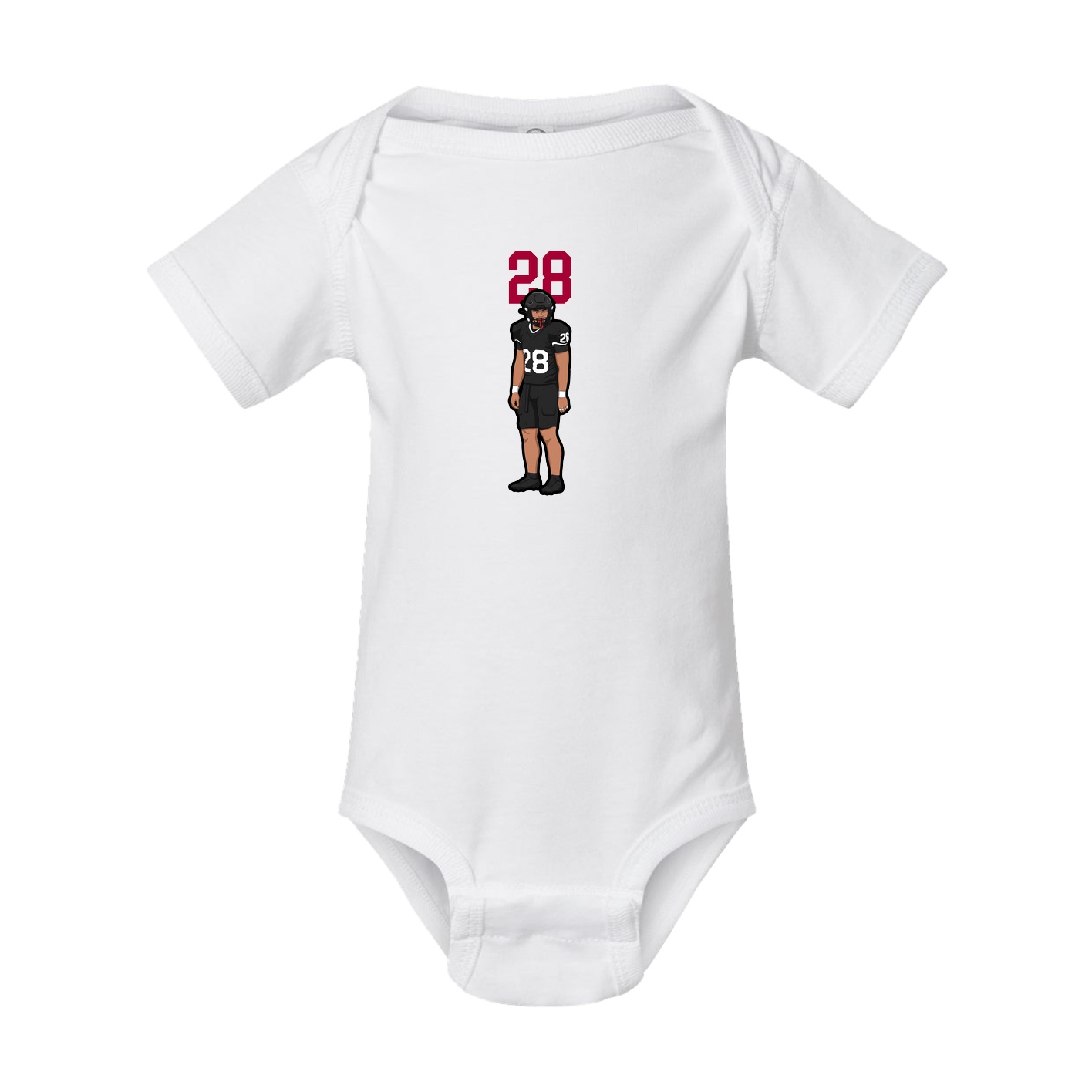 Baby Onesie — Number Top in White