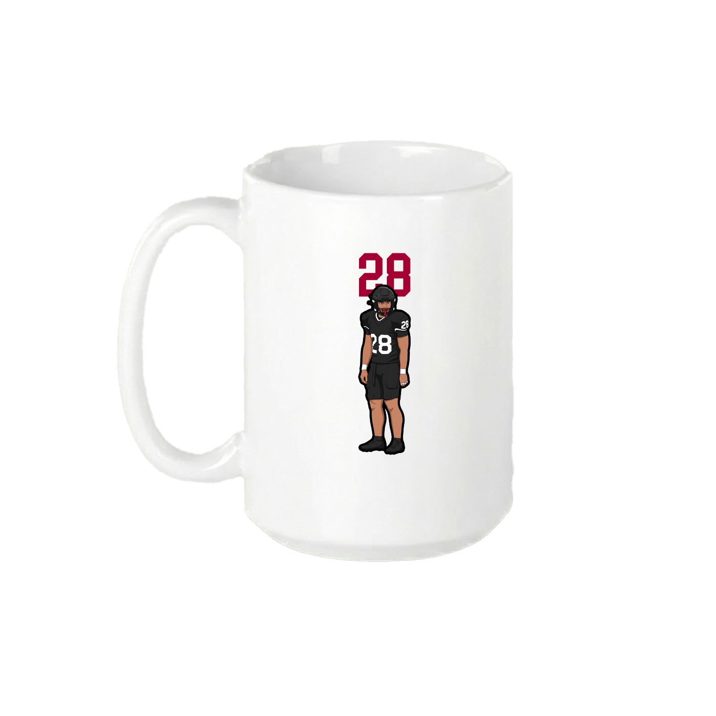 15oz Coffee Mug — Number Top in White