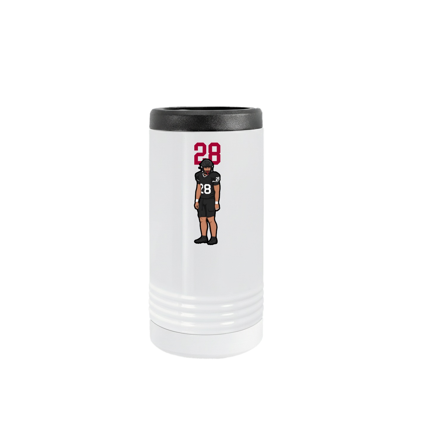 Slim Beverage Holder — Number Top in White