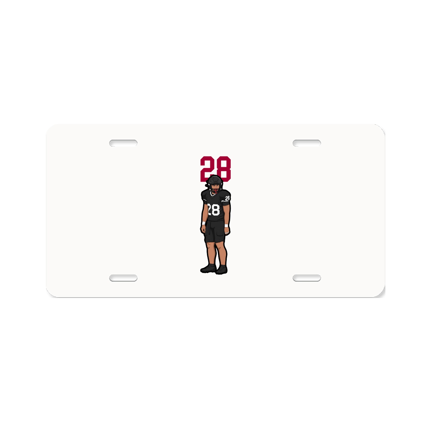 License Plate — Number Top in Classic