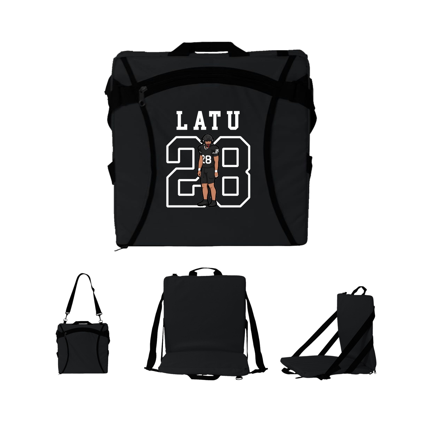 Folding Stadium Seat — Shirsey in Black