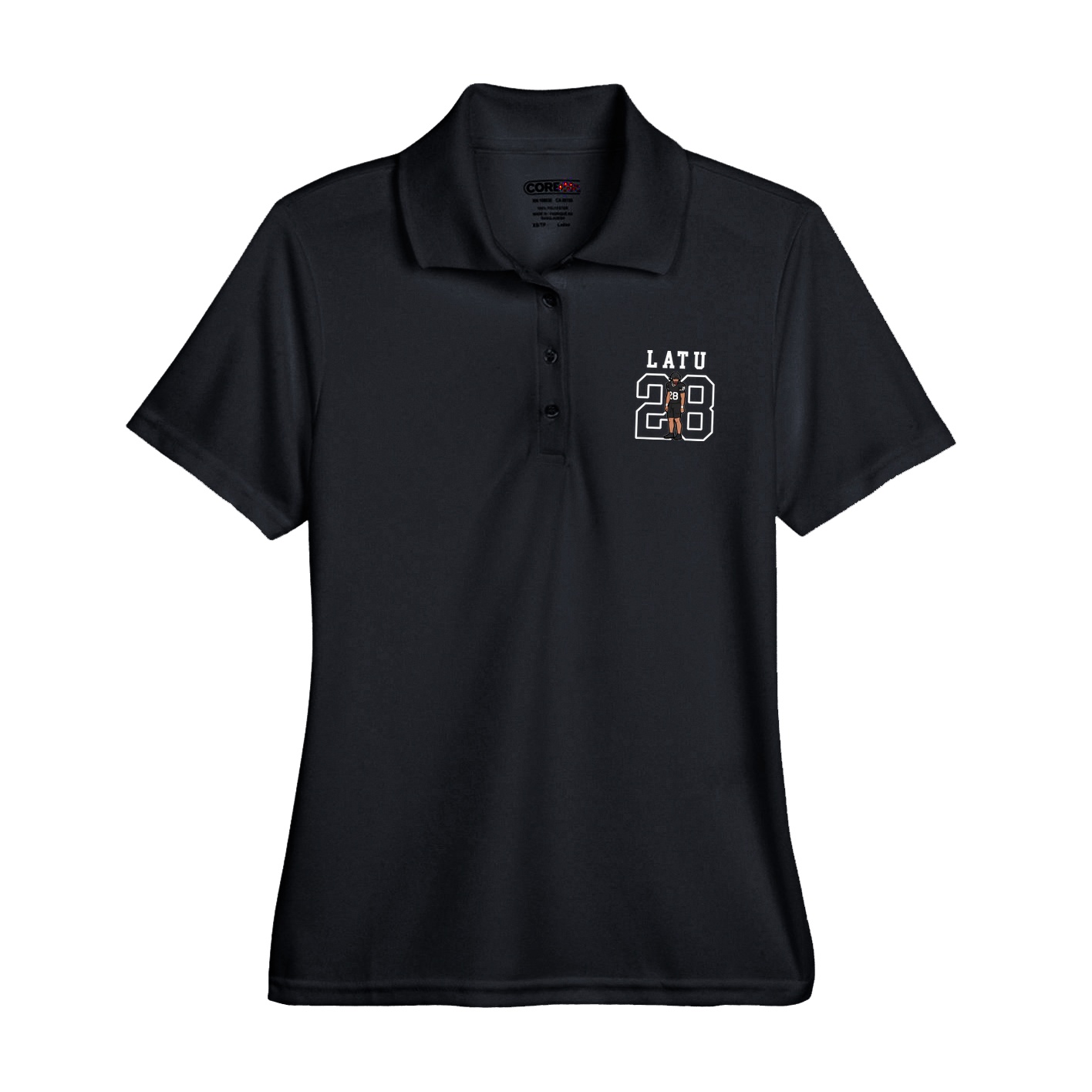 Womens Performance Polo — Shirsey in Black