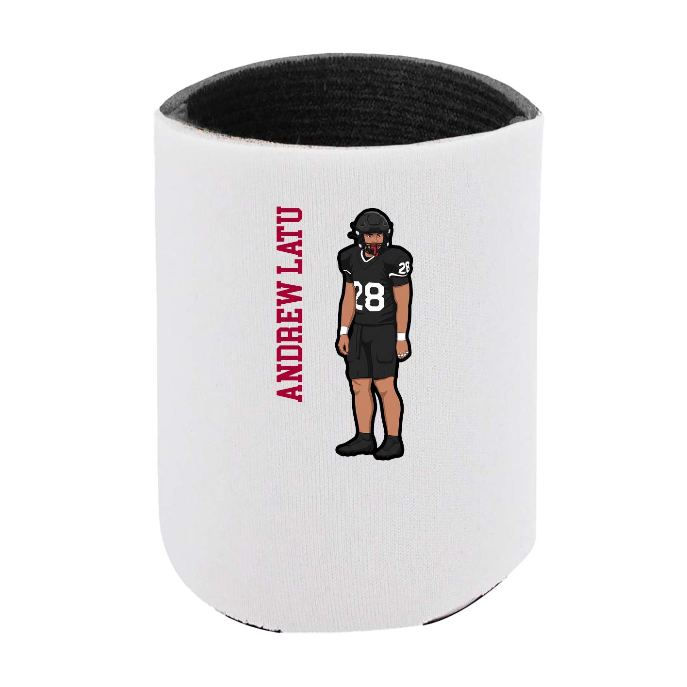 Can Holder — Name Vertical in White