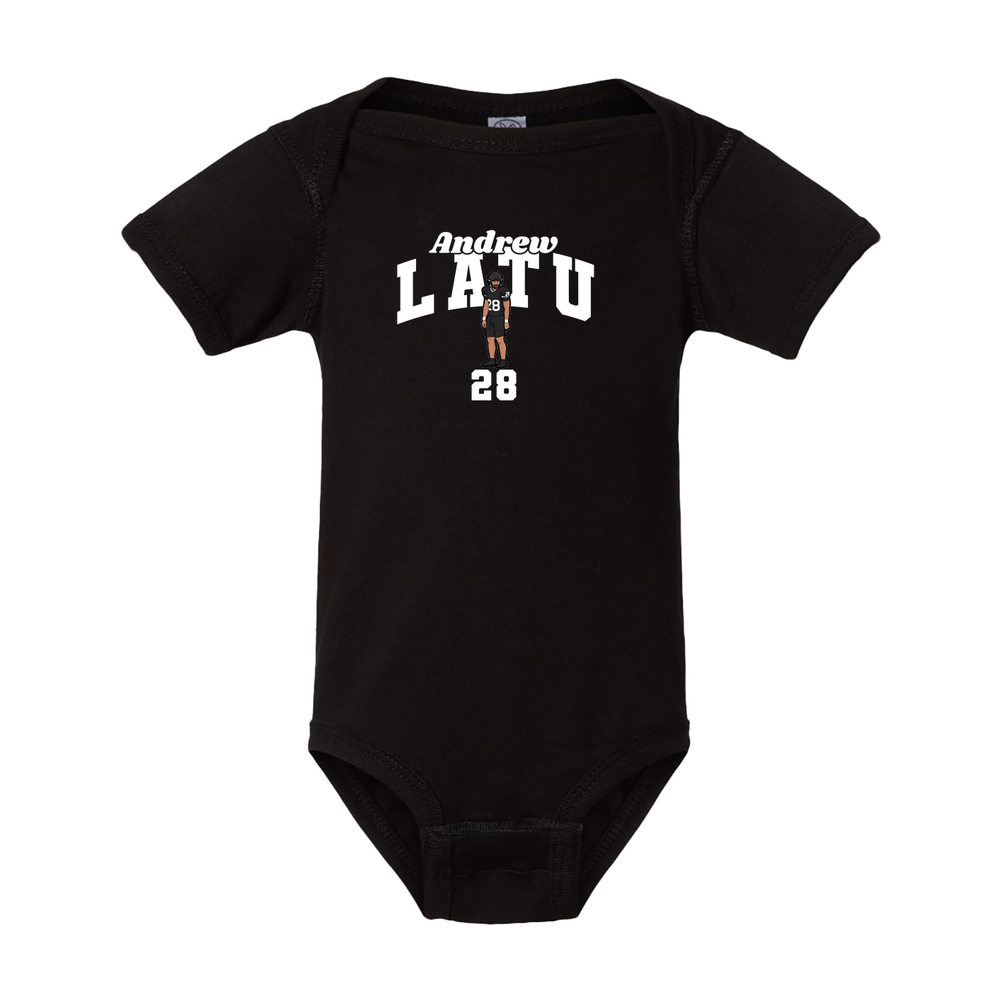 Baby Onesie — Signature Arch in Black